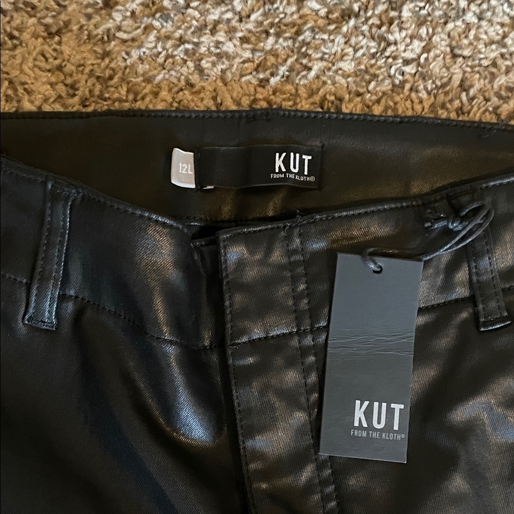 Kut from the Kloth Coated Black Pants - Picture 2 of 9